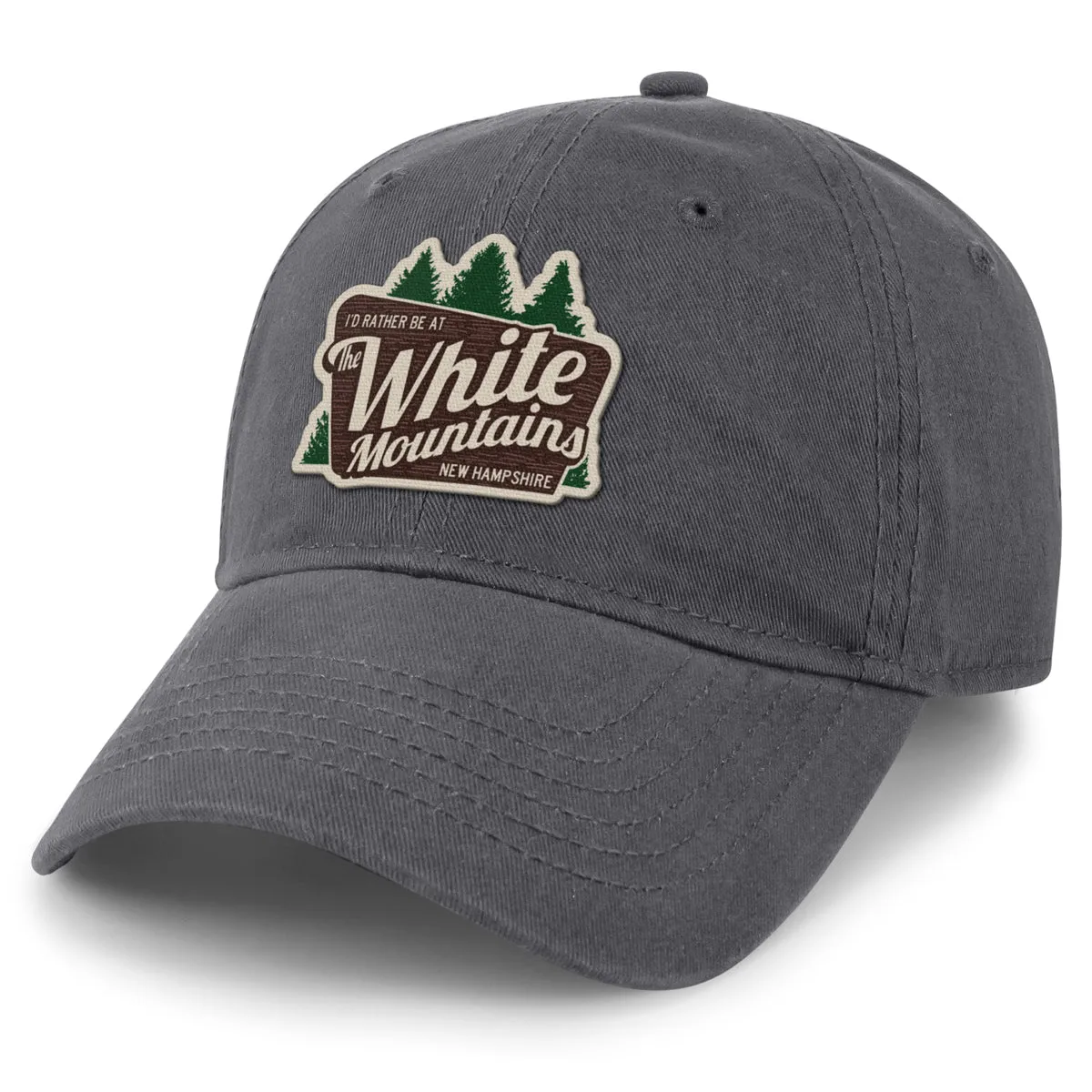 I'd Rather Be At The White Mountains Dad Hat