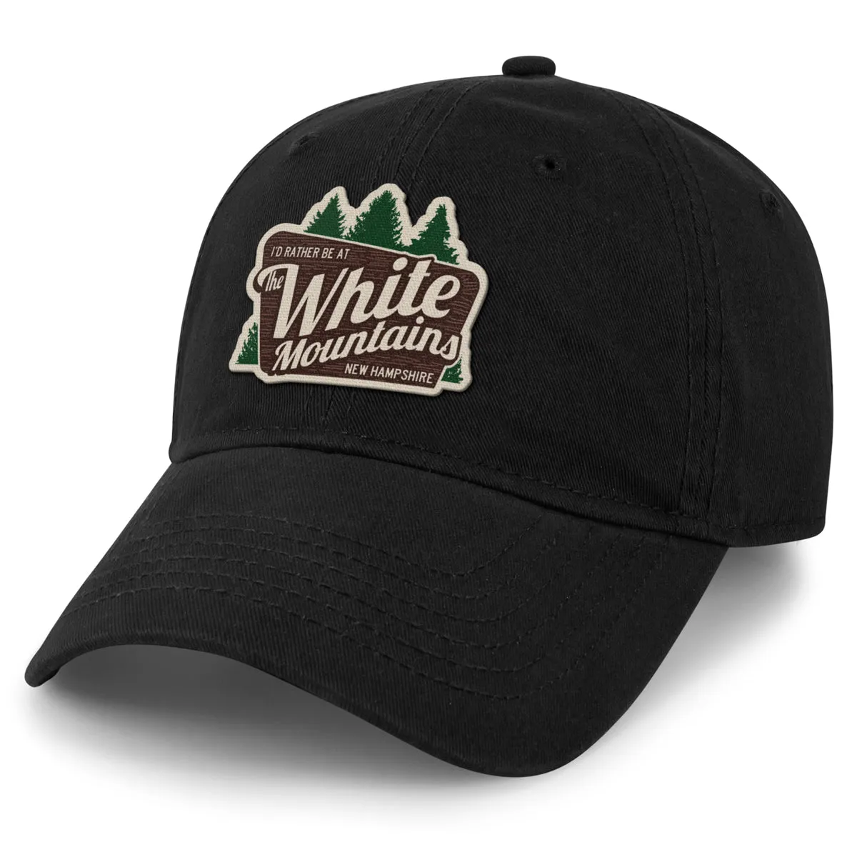 I'd Rather Be At The White Mountains Dad Hat