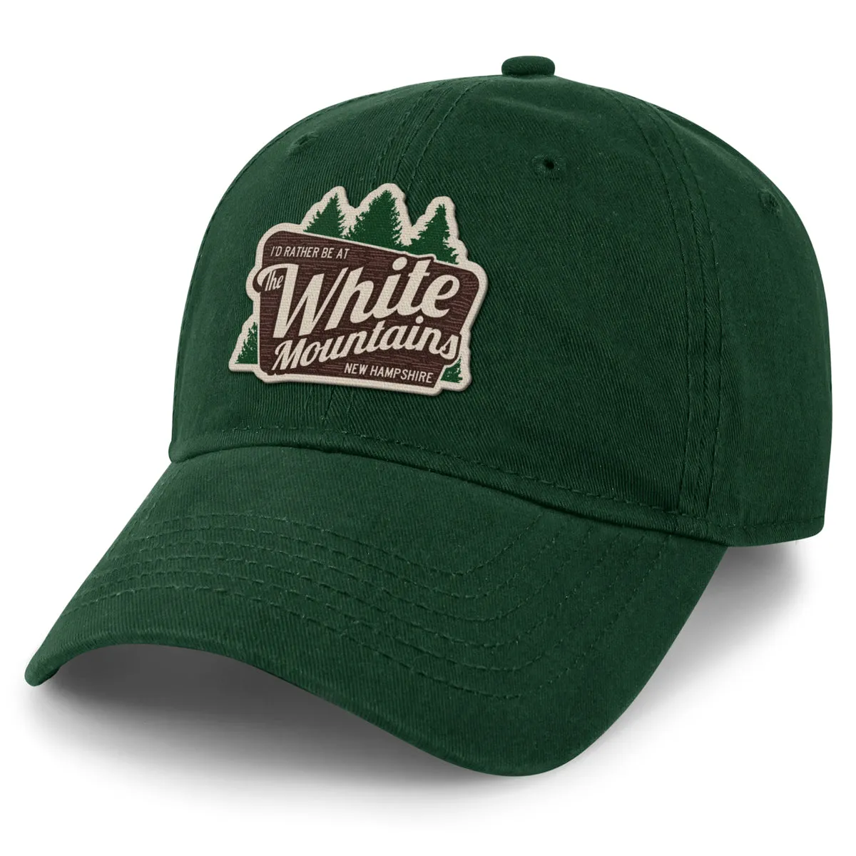 I'd Rather Be At The White Mountains Dad Hat