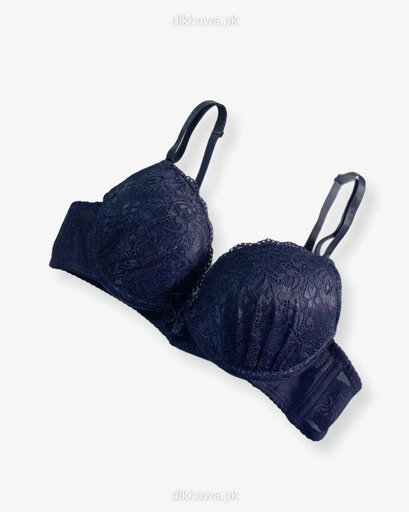 Imported Stocklot Branded  Net Pushup Bra - Underwired Bra  - Padded Bra - Pack of 2