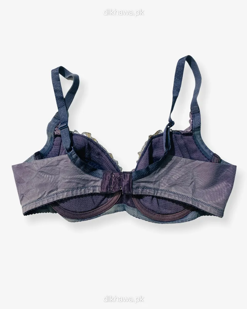 Imported Stocklot Branded  Net Pushup Bra - Underwired Padded Bra - Pack of 2