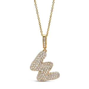 Initial "W" Diamond Pendant