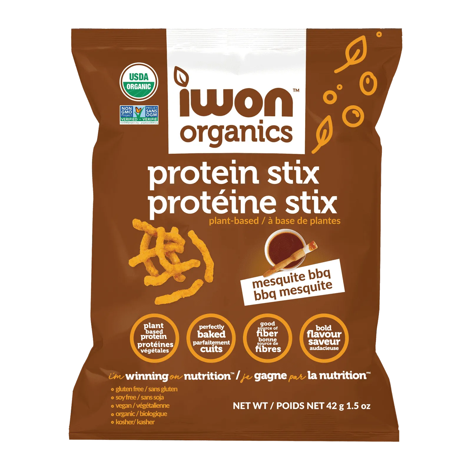 IWON Organics Protein Stix - Mesquite BBQ