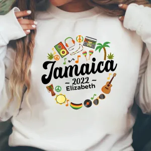 Jamaica Symbols Personalized Sweatshirt