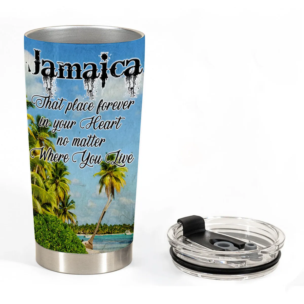 Jamaica That Place Forever In Your Heart Custom Tumbler