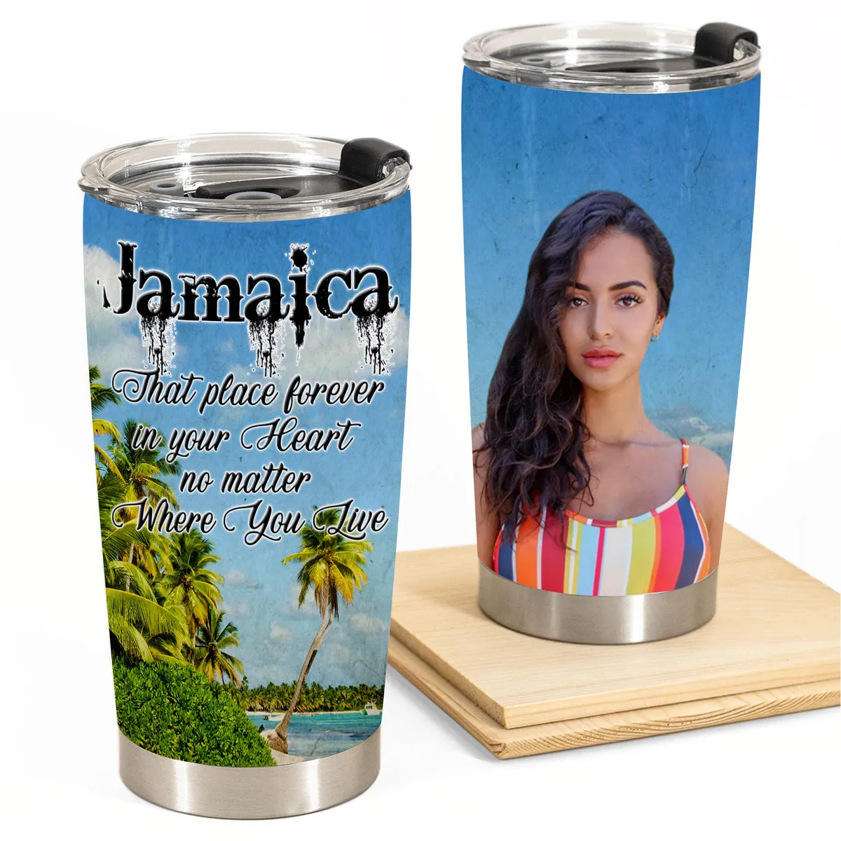 Jamaica That Place Forever In Your Heart Custom Tumbler