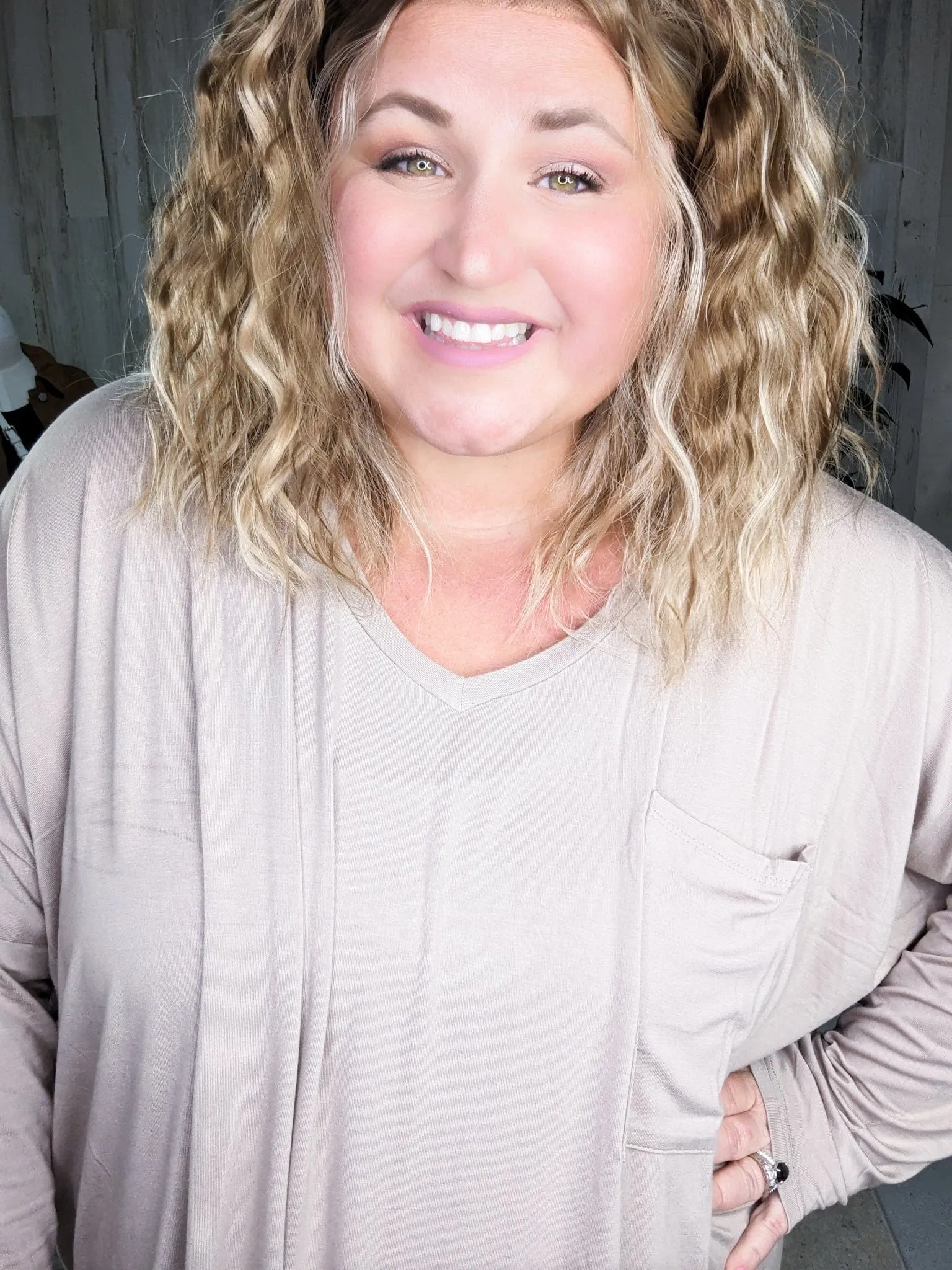 Jamie Luxe Oversized Pocket Long Sleeve Top (lots of colors!)