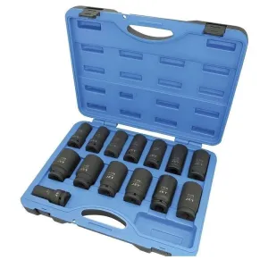Jet 610406 14 PC 3/4" DR Deep SAE 6 Point Impact Socket Set