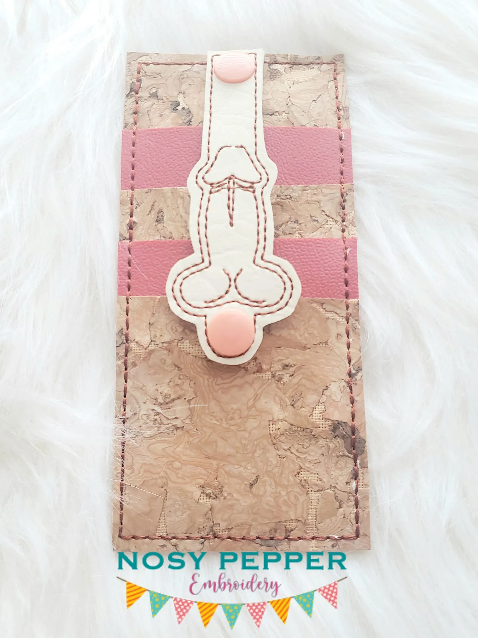 Johnson Wallet tab MATURE LISTING (2 sizes included) machine embroidery design DIGITAL DOWNLOAD
