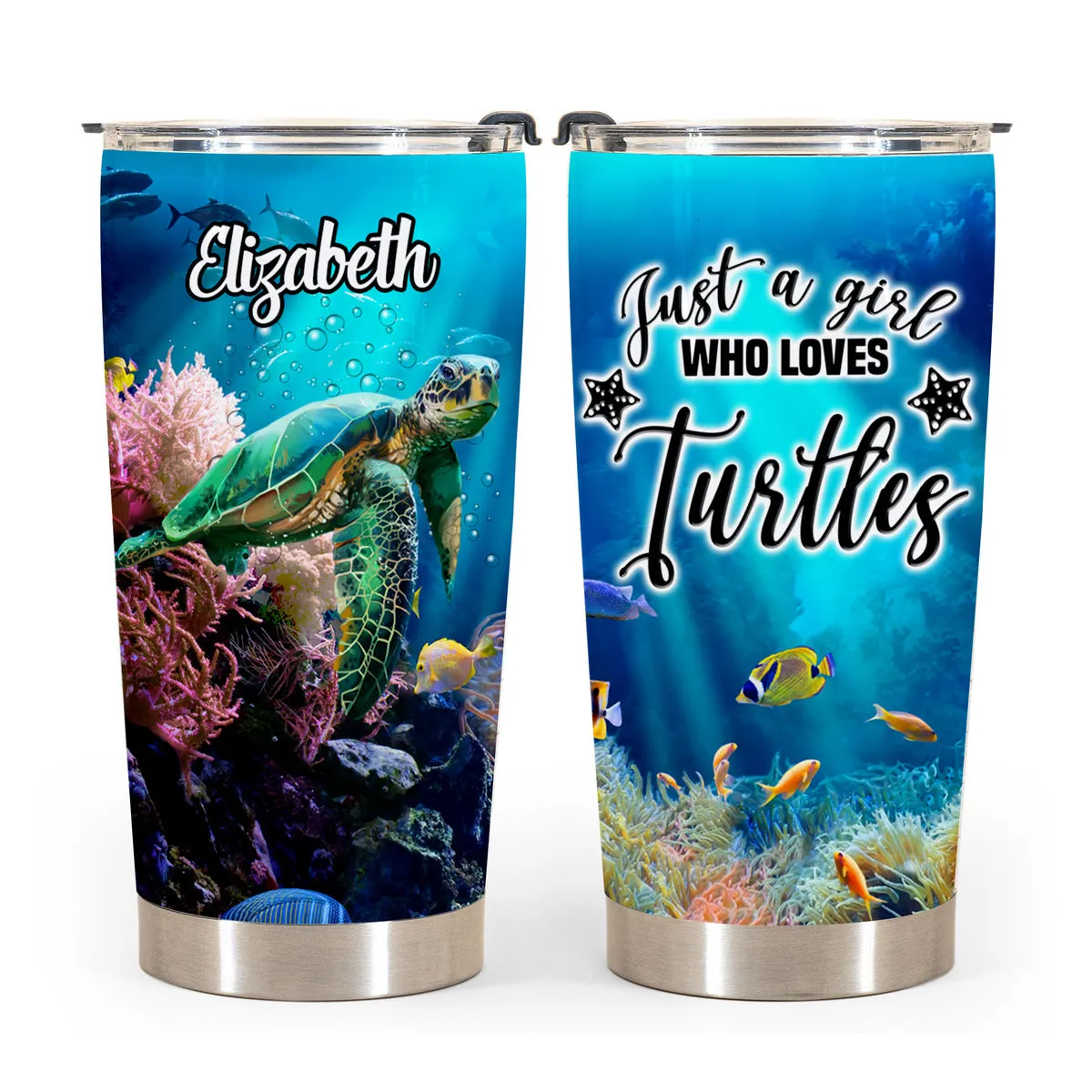 Just A Girl Who Loves Turtles Personalized Tumbler