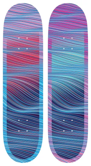 Kai & Sunny   Element - Skateboard Deck Set - "Sun Always Setting"   "Moon Always Shining" designs