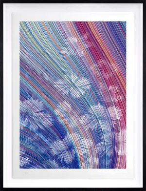 Kai & Sunny - "BLUE FLOWERS" (framed print)