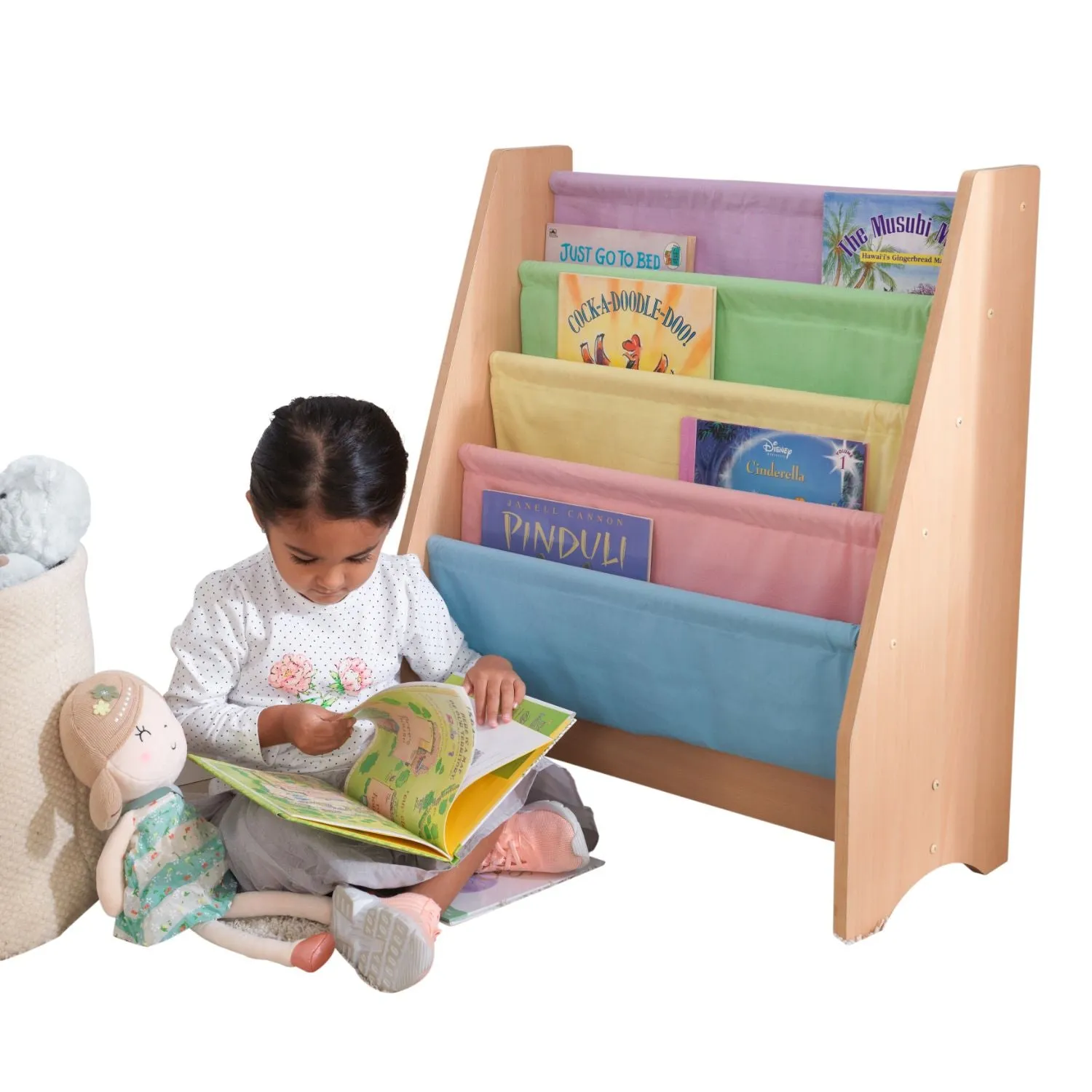 KidKraft Sling Bookshelf - Pastel