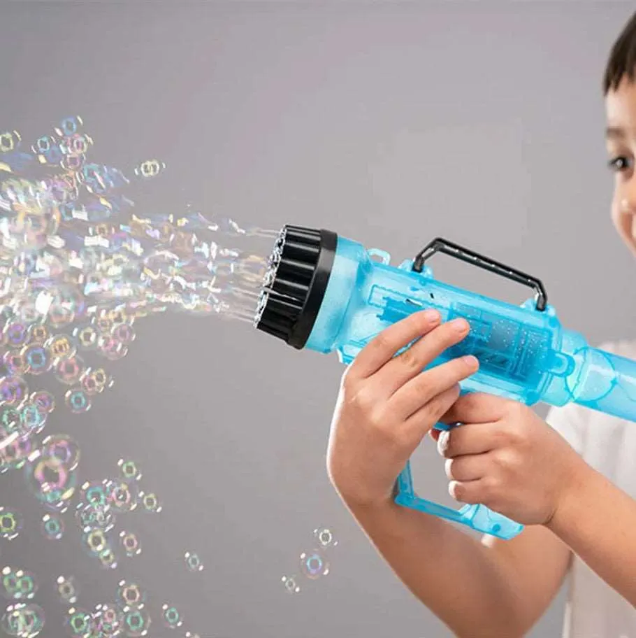 Kids Super Bubble Machine Gun (With LED Lights)