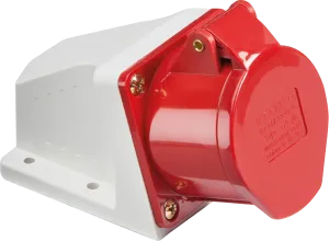 Knightsbridge IN0019 415V IP44 16A Angled Surface Mount Socket 3P N E
