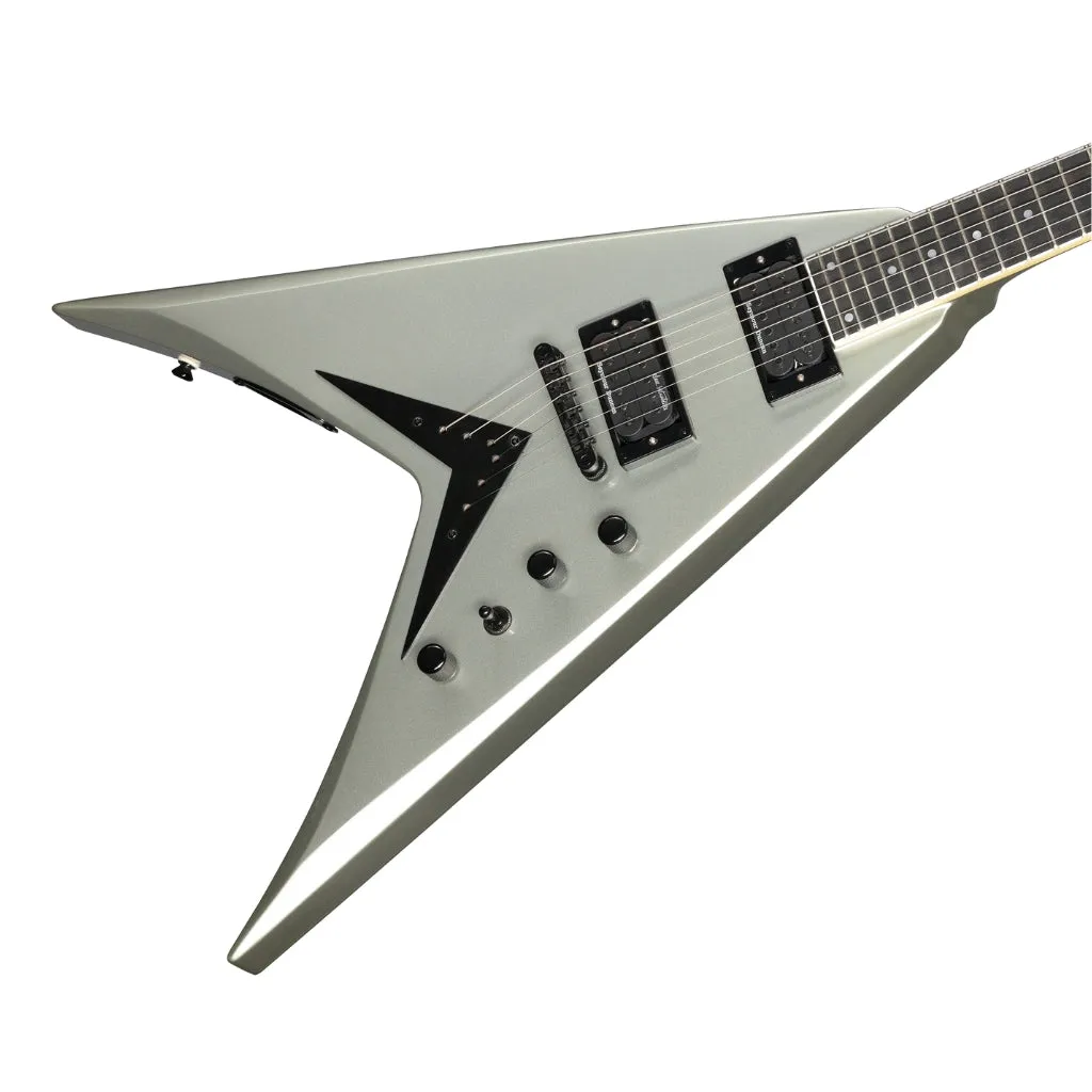 Kramer Dave Mustaine Vanguard in Case Electric Guitar - Metallic Silver