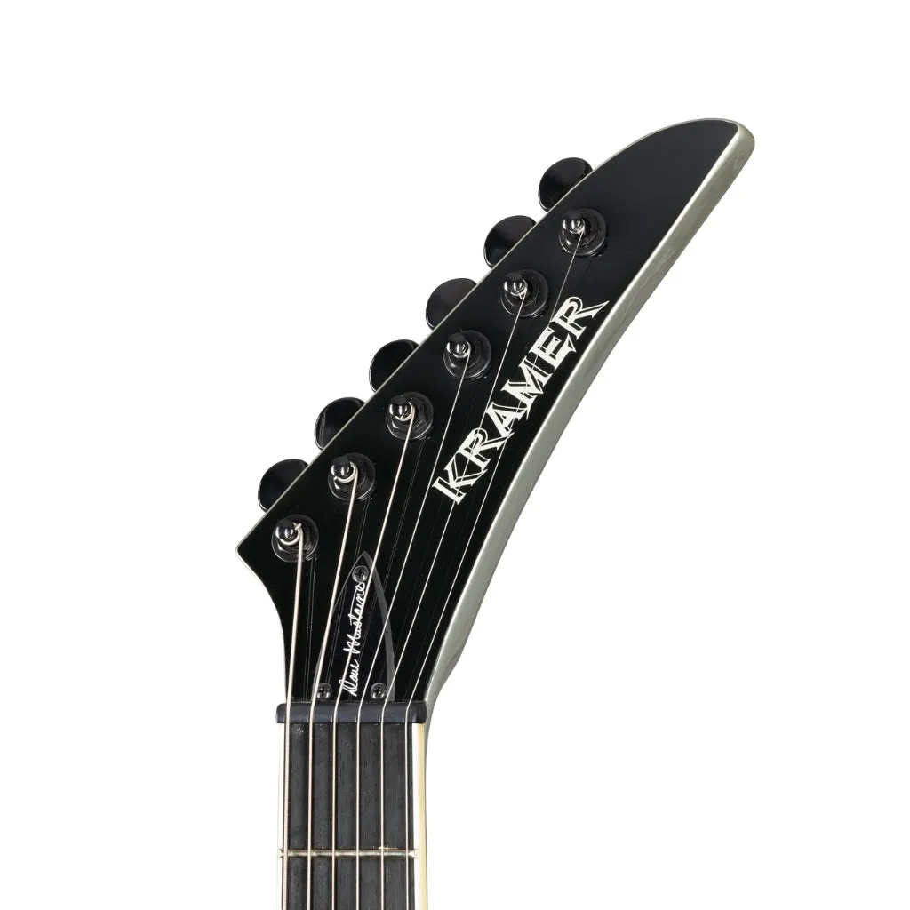 Kramer Dave Mustaine Vanguard in Case Electric Guitar - Metallic Silver