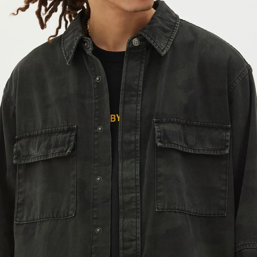 Ksubi Frequency Camo LS Shirt Men 46610-MCO