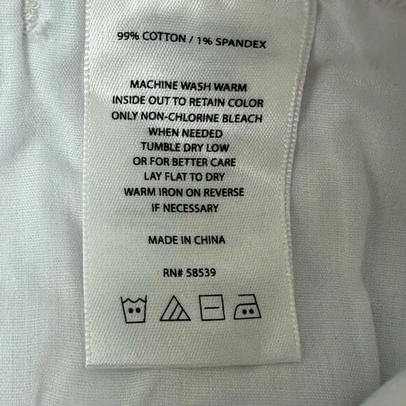 Kut From The Kloth Women's 8 Catherine Boyfriend Short White Denim Relaxed Fit