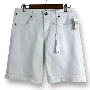 Kut From The Kloth Women's 8 Catherine Boyfriend Short White Denim Relaxed Fit