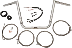 LA Choppers LA-7312KT1-61 10in. Ape Hanger Handlebar Kit - Chrome