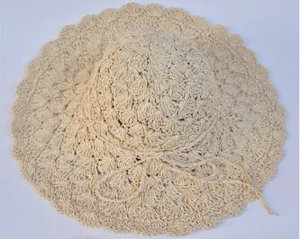 Ladies Large Brim Woven Sun Hat