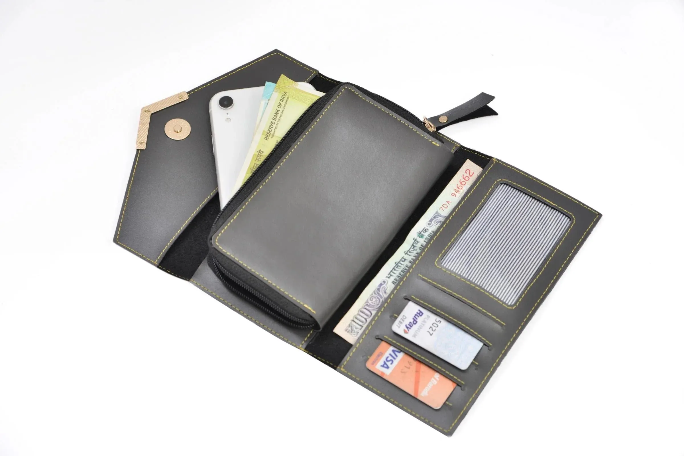 Lady Wallet   Men's Wallet (Couple Gift 1) - Grey