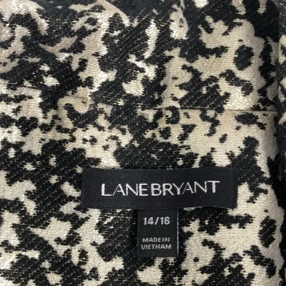 Lane Bryant Metallic Asymmetrical Jacket 14/16