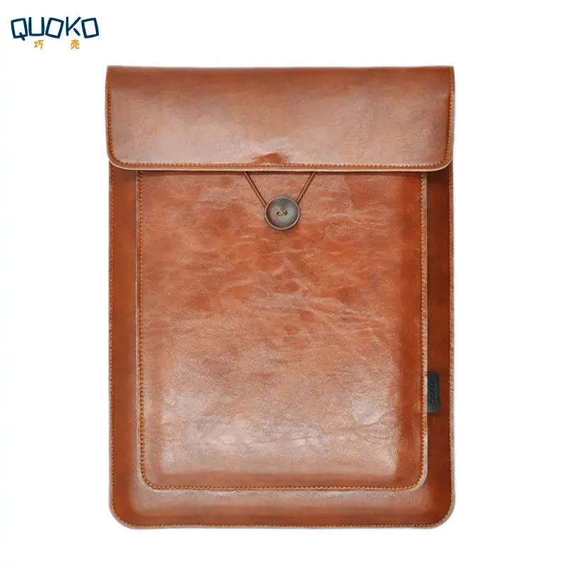Laptop Cover,Sleeve,Case, Pouch Leather Double Layer For M1 MacBook Pro Air 12/13.3/14/15.4/16