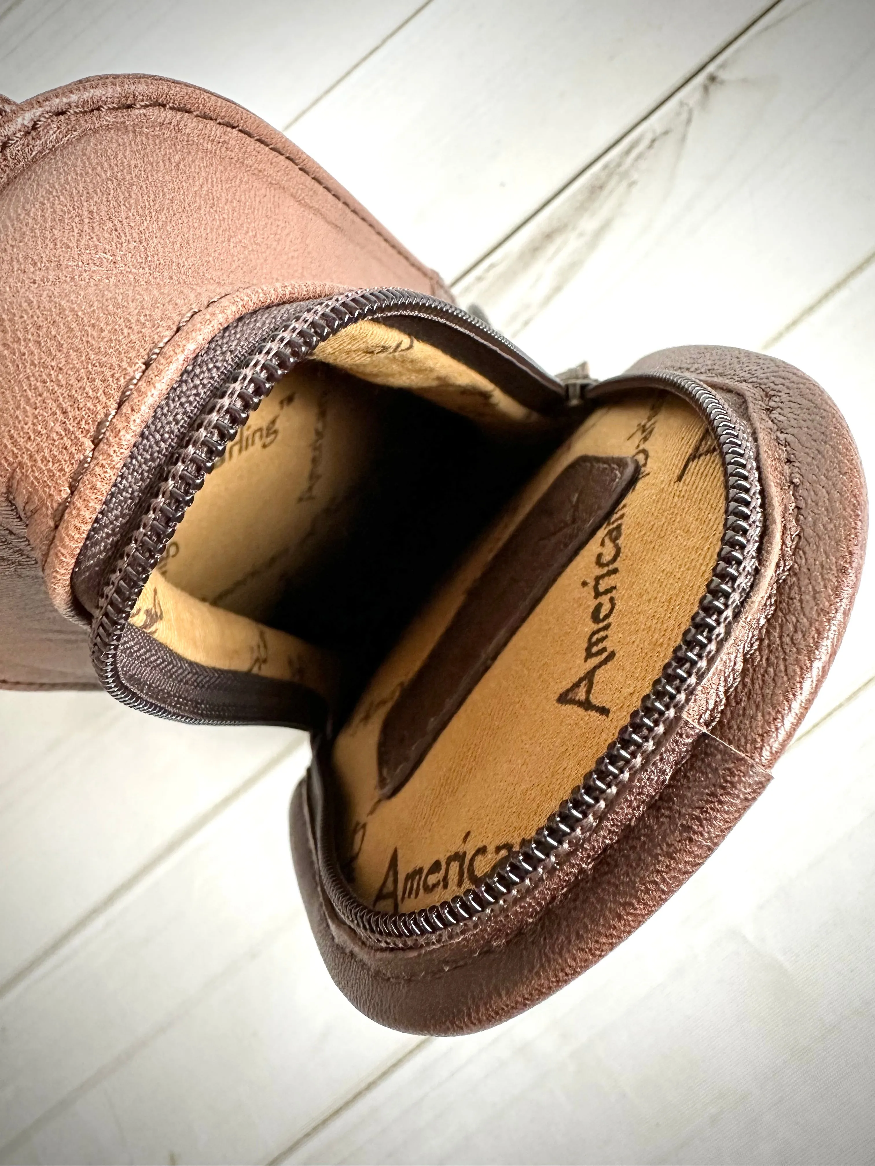 Leather and Wool Aztec Design Western Sling Bag
