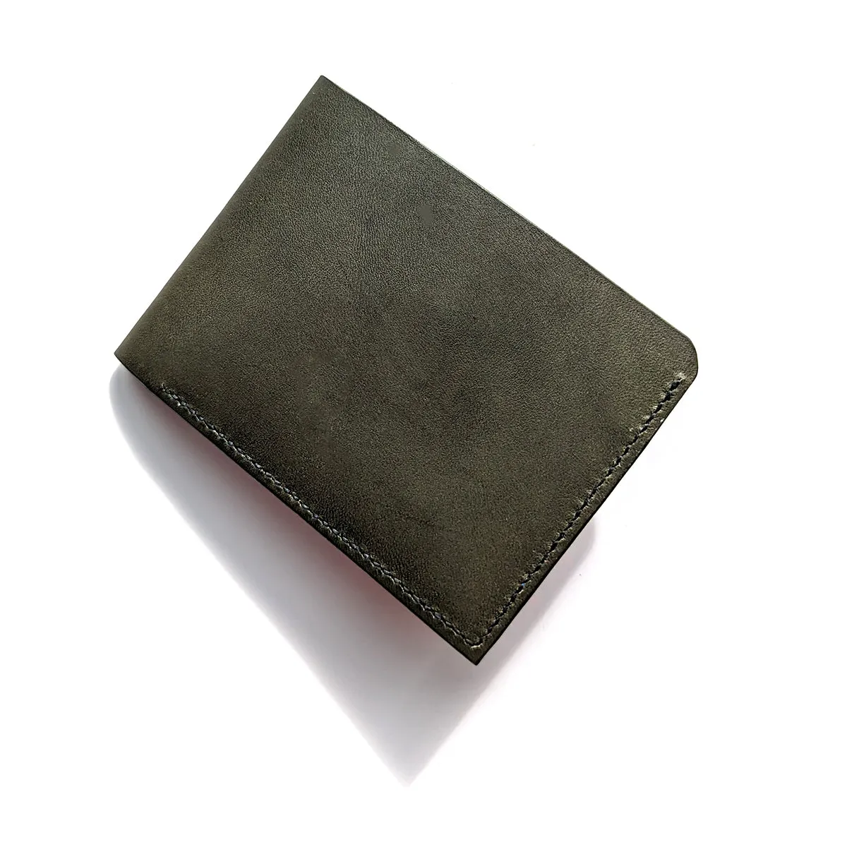 Leather Billfold with 5 pockets, handsewn