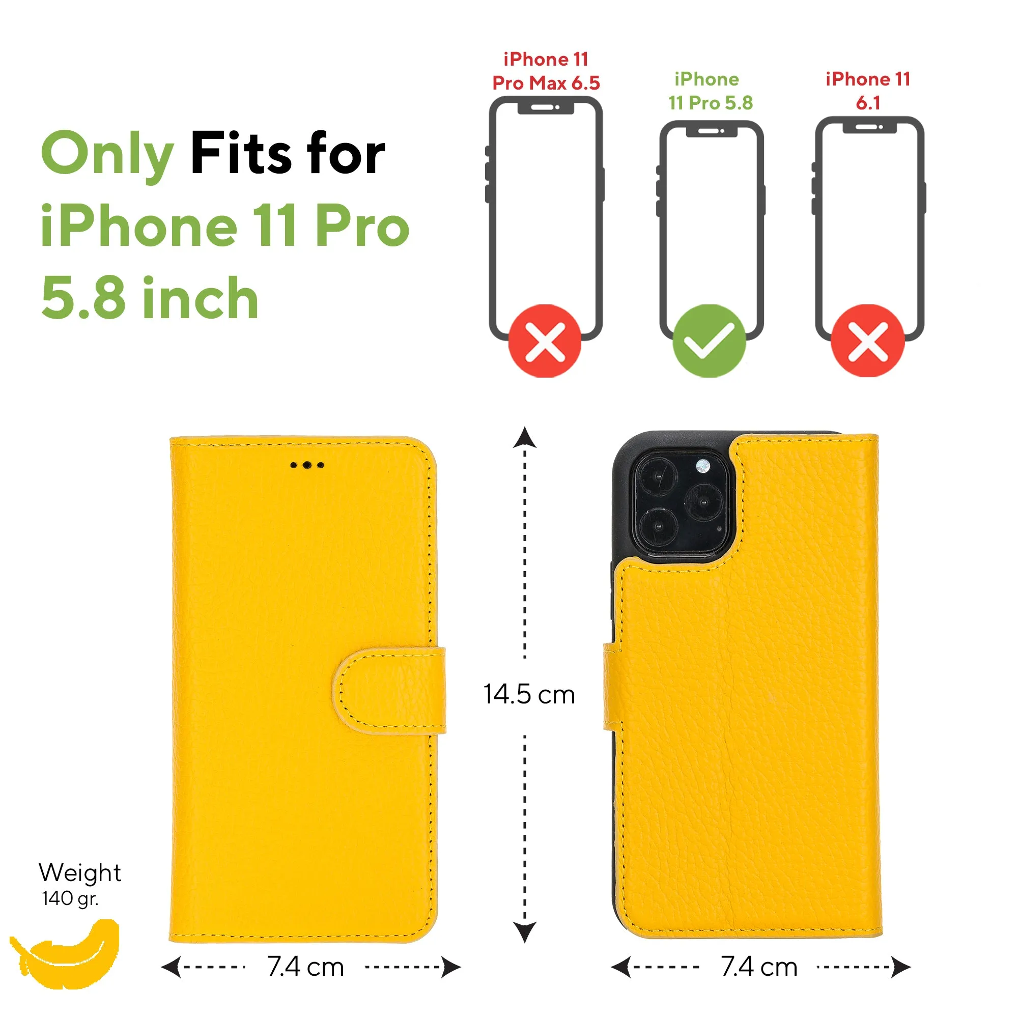 Leather Wallet Case for iPhone 11 Pro