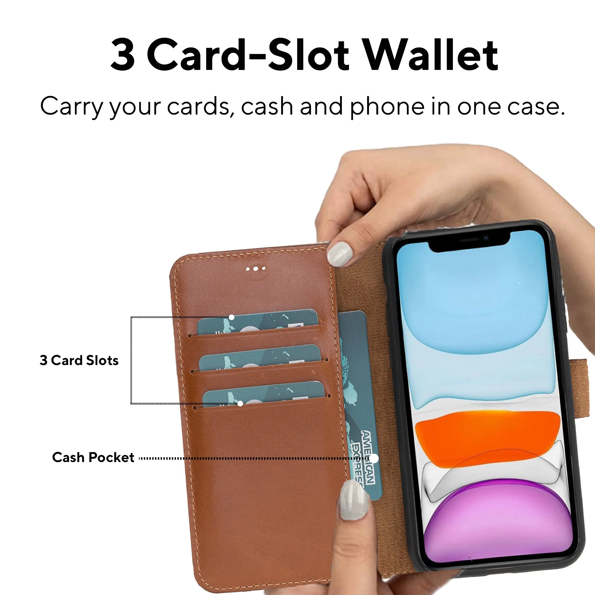 Leather Wallet Case for iPhone 11 Pro