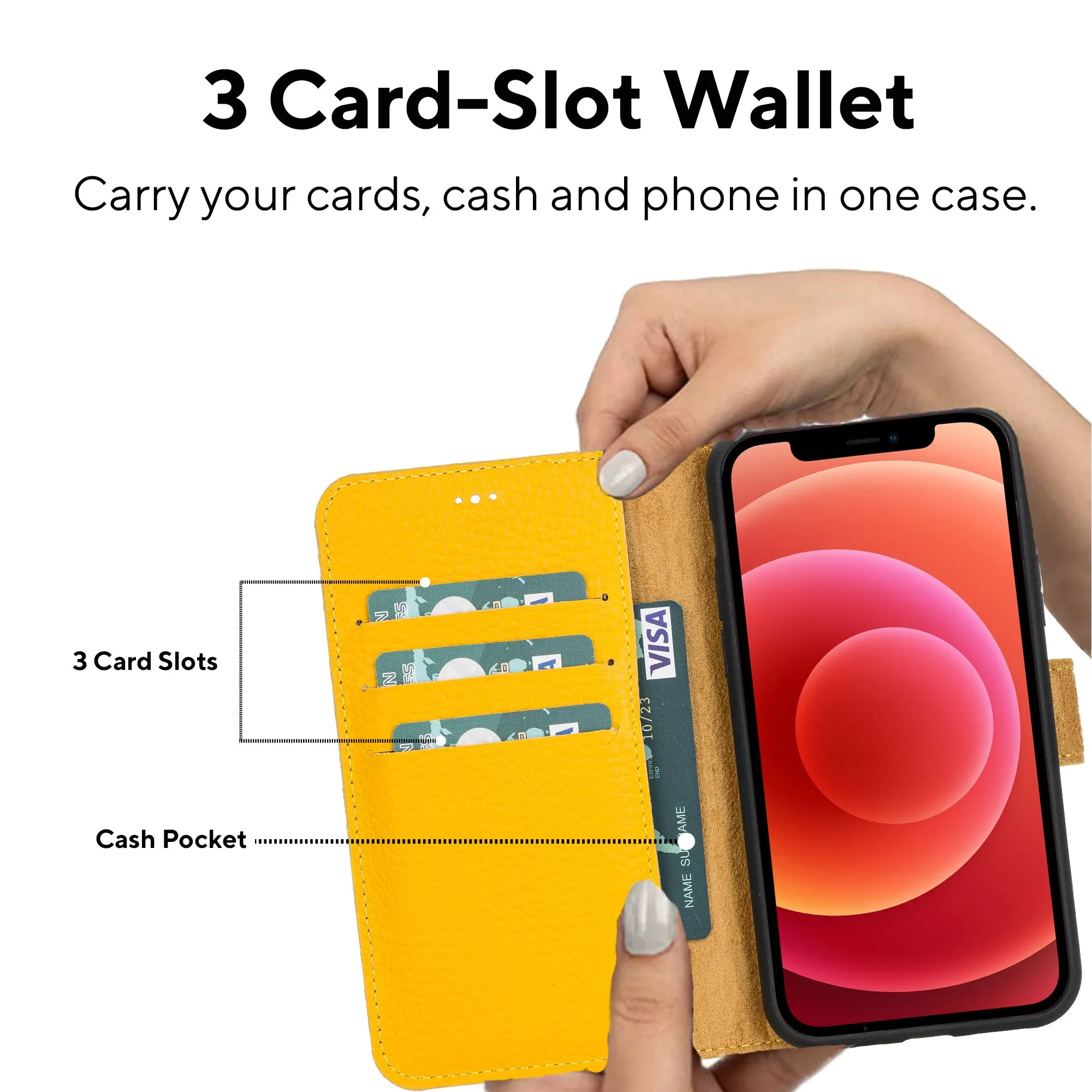 Leather Wallet Case for iPhone 11 Pro