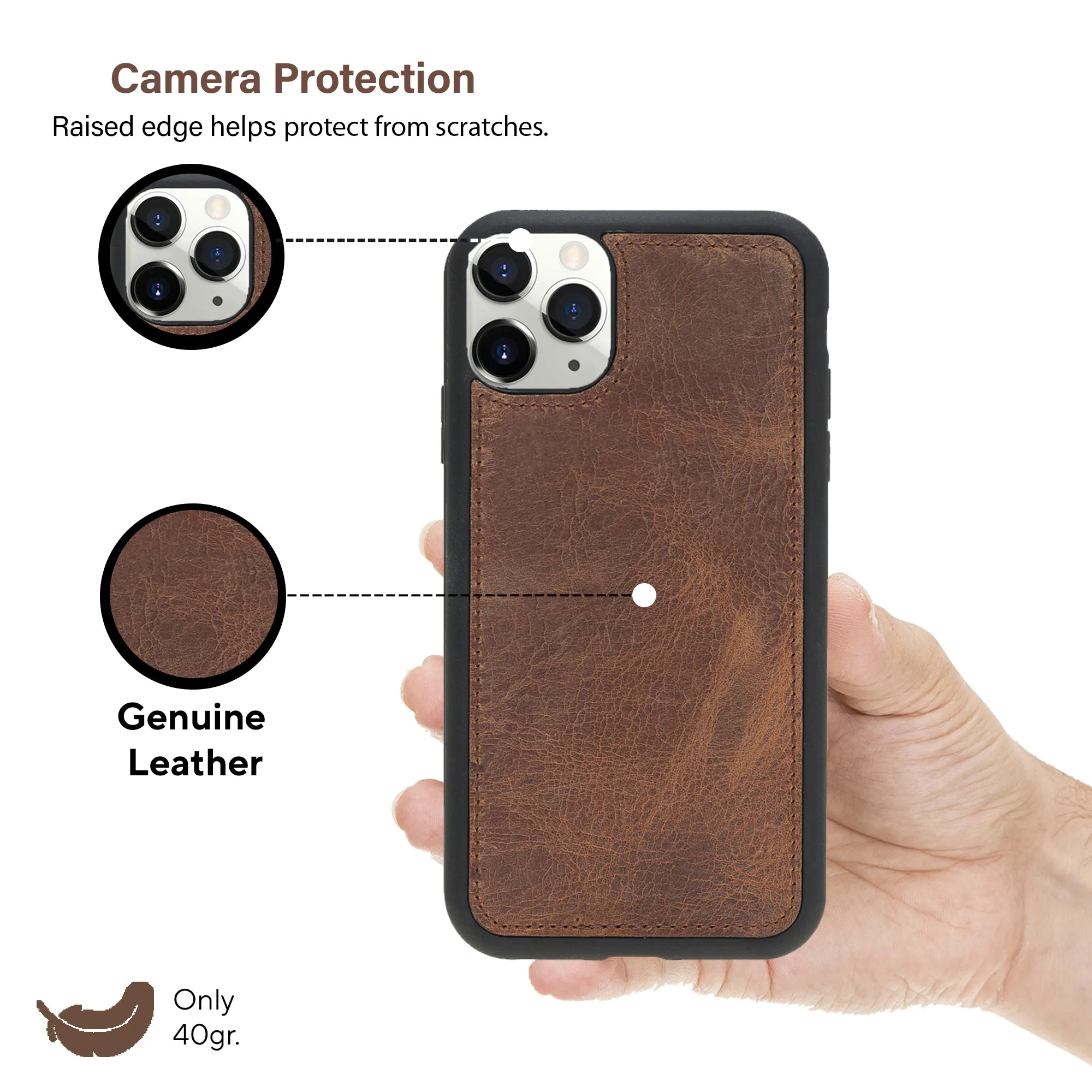Leather Wallet Case for iPhone 11 Pro