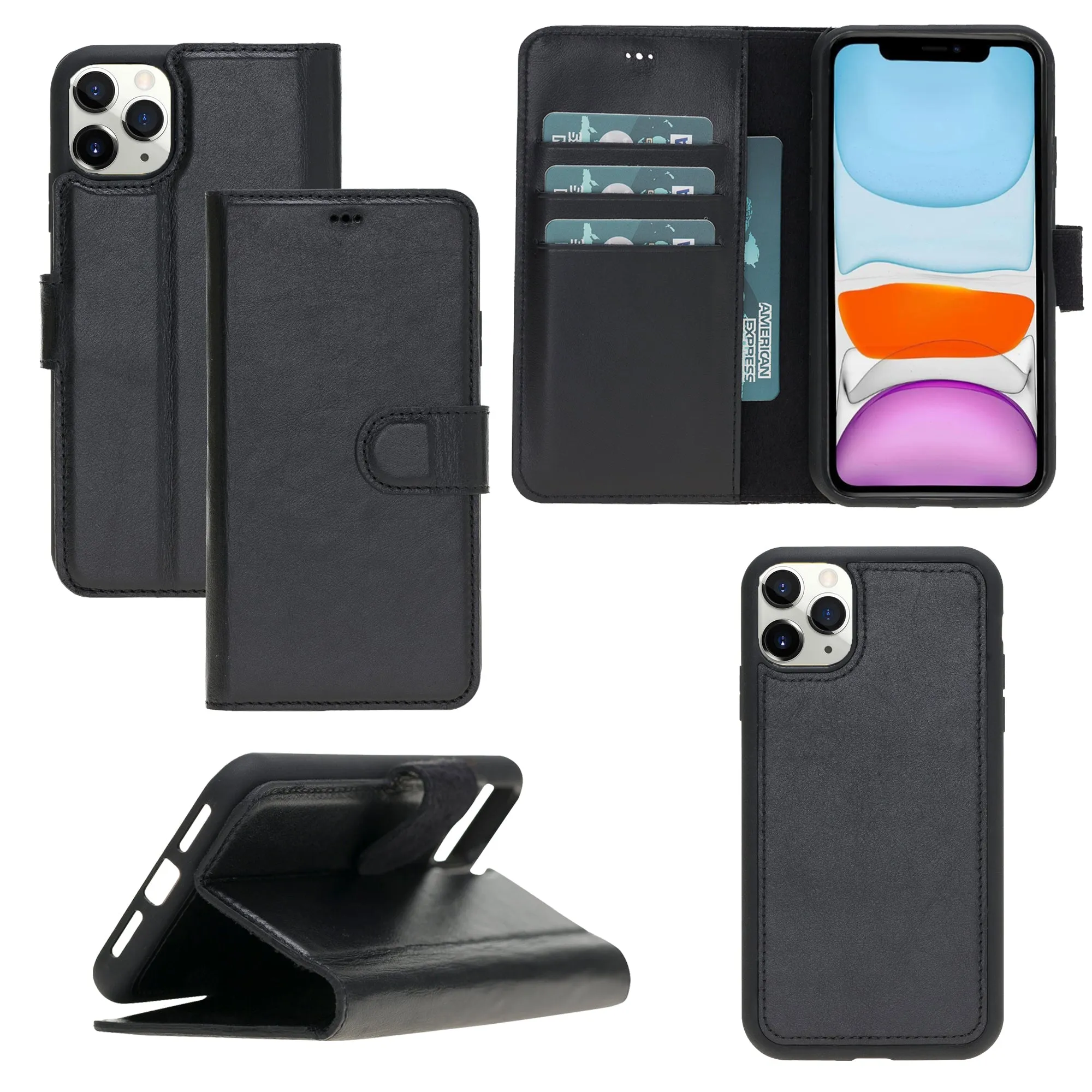 Leather Wallet Case for iPhone 11 Pro