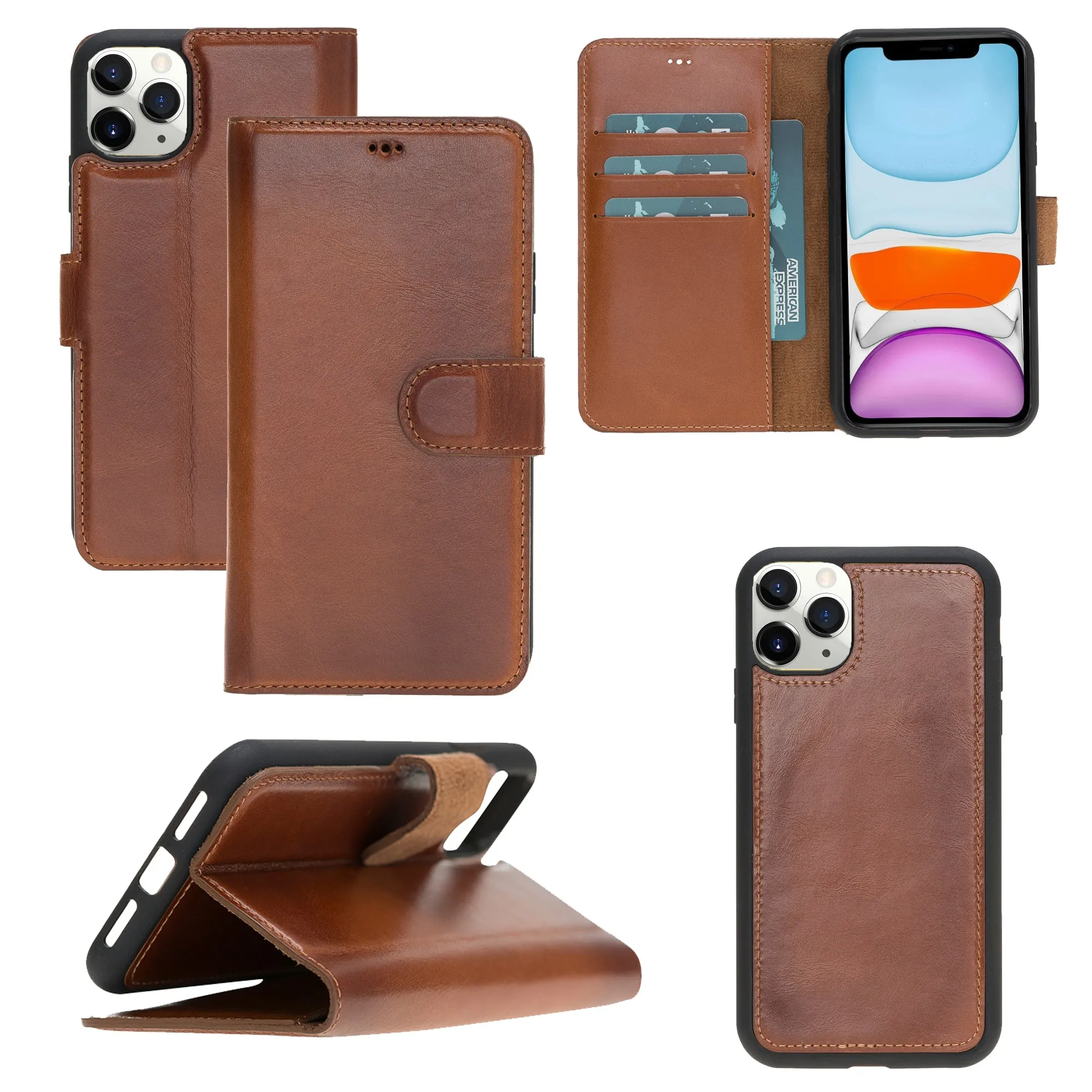 Leather Wallet Case for iPhone 11 Pro