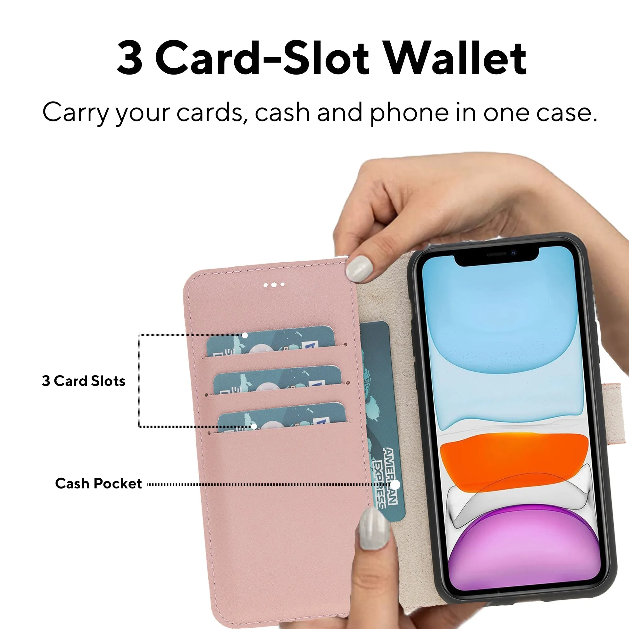 Leather Wallet Case for iPhone 11 Pro
