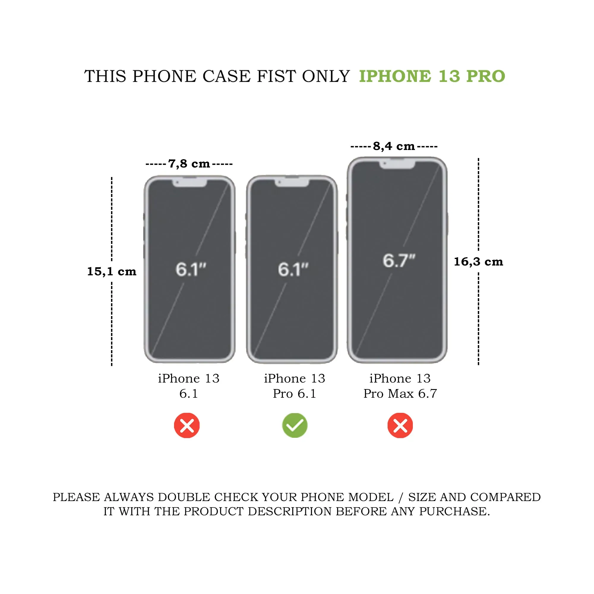 Leather Wallet Case for iPhone 13 Pro