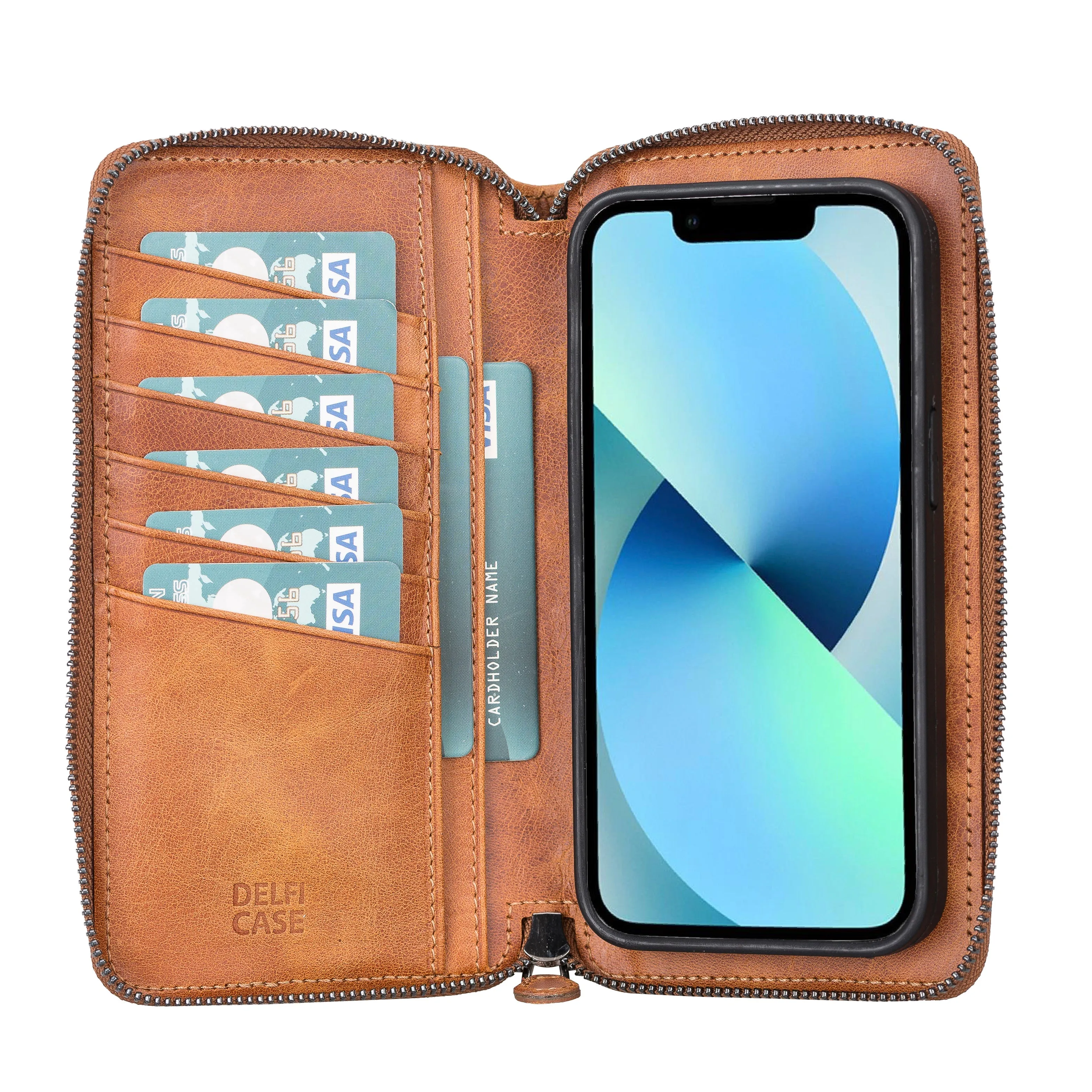 Leather Wallet Case for iPhone 13 Pro
