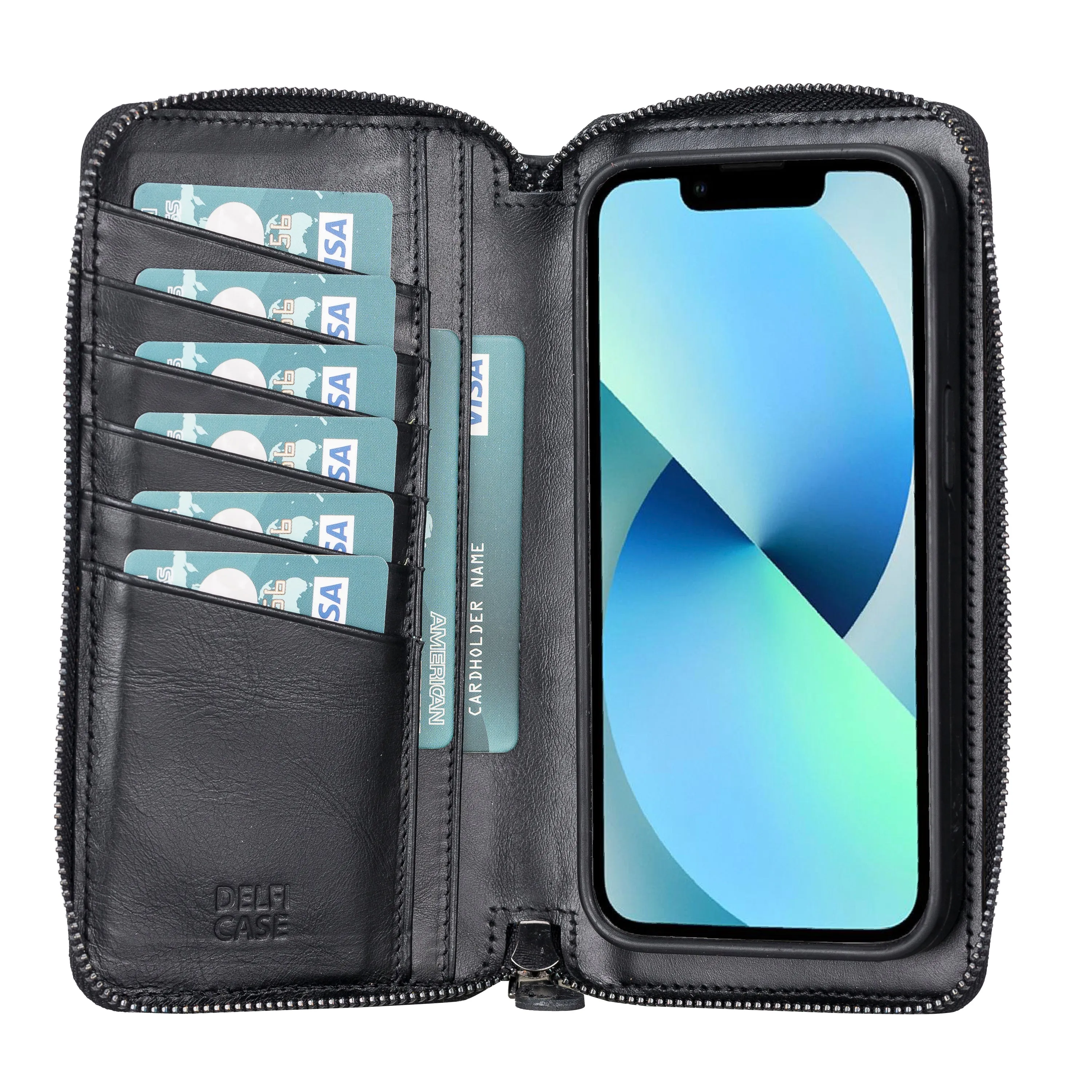 Leather Wallet Case for iPhone 13 Pro