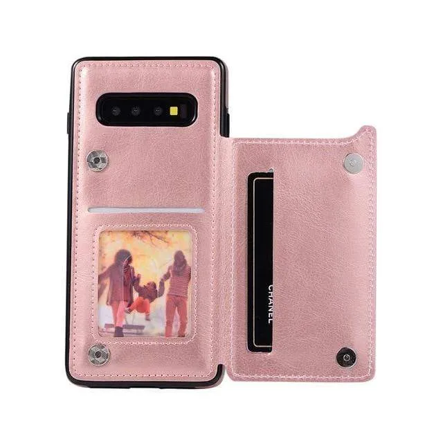 Leather Wallet Case For Samsung Galaxy Note