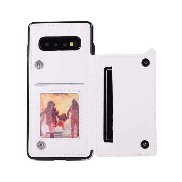 Leather Wallet Case For Samsung Galaxy Note