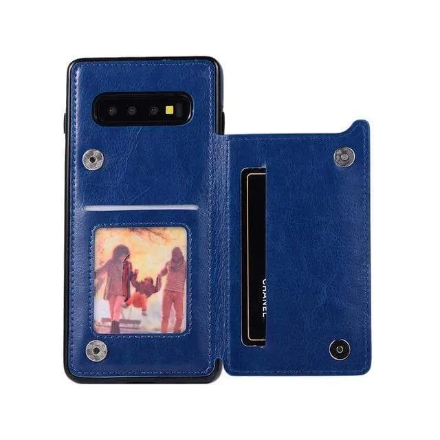 Leather Wallet Case For Samsung Galaxy Note