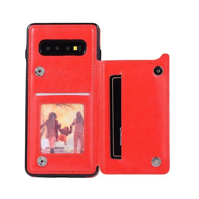Leather Wallet Case For Samsung Galaxy Note