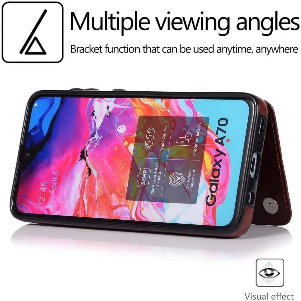 Leather Wallet Case For Samsung Galaxy S