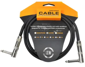 Leem 3ft Deluxe FX Pedal Patch Cable (1/4" Right-Angled Plug - 1/4" Right-Angled Plug)