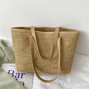 Leslie Straw Tote