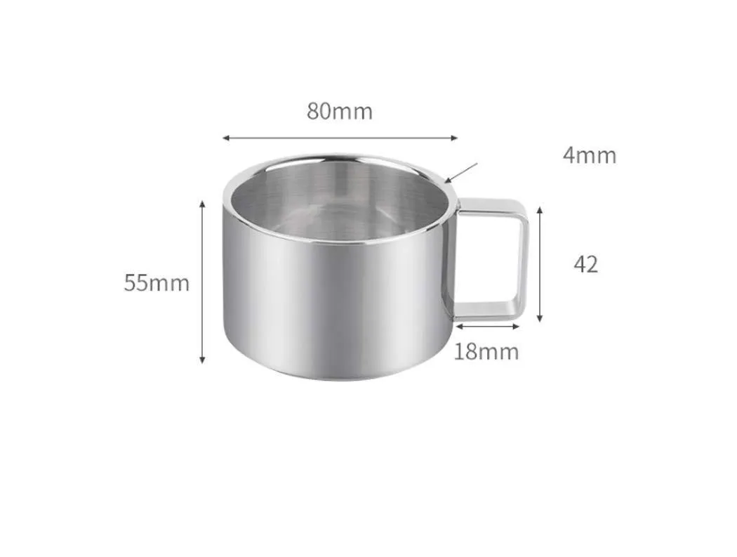 LHFJ 6 Hooks Mug Holder Cup Hanger 304 Stainless Steel Mug Cup Drying Holder Rack Portable Vertical Kitchen Cup Mug Organizer (Edition : Frame and 6 Cups)