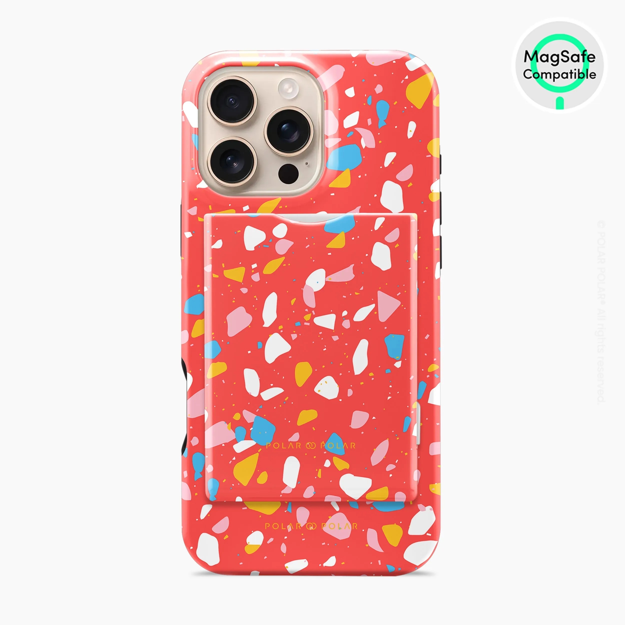 Living Coral Terrazzo MagSafe Wallet
